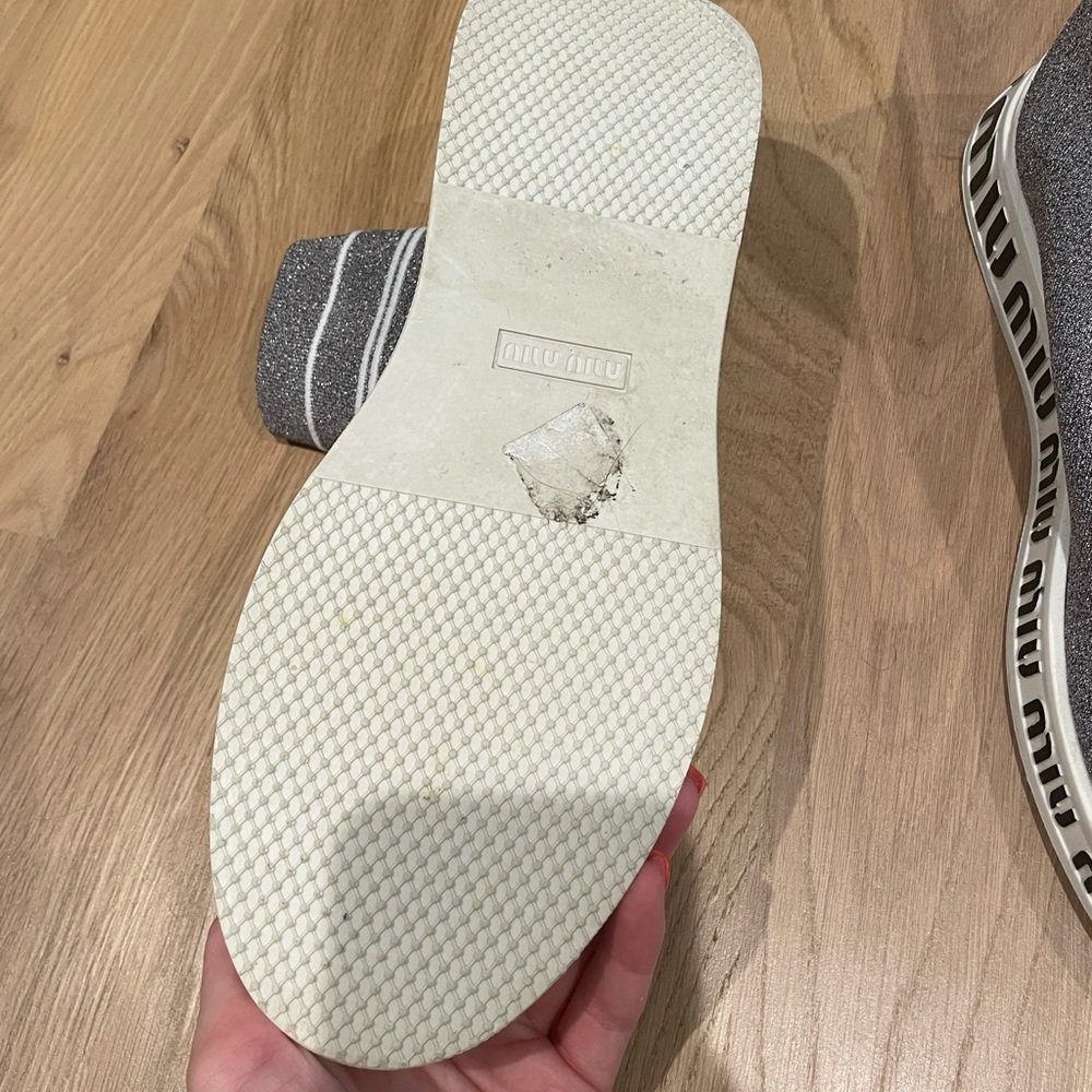 Miu Miu Sparkle Sneakers View 3